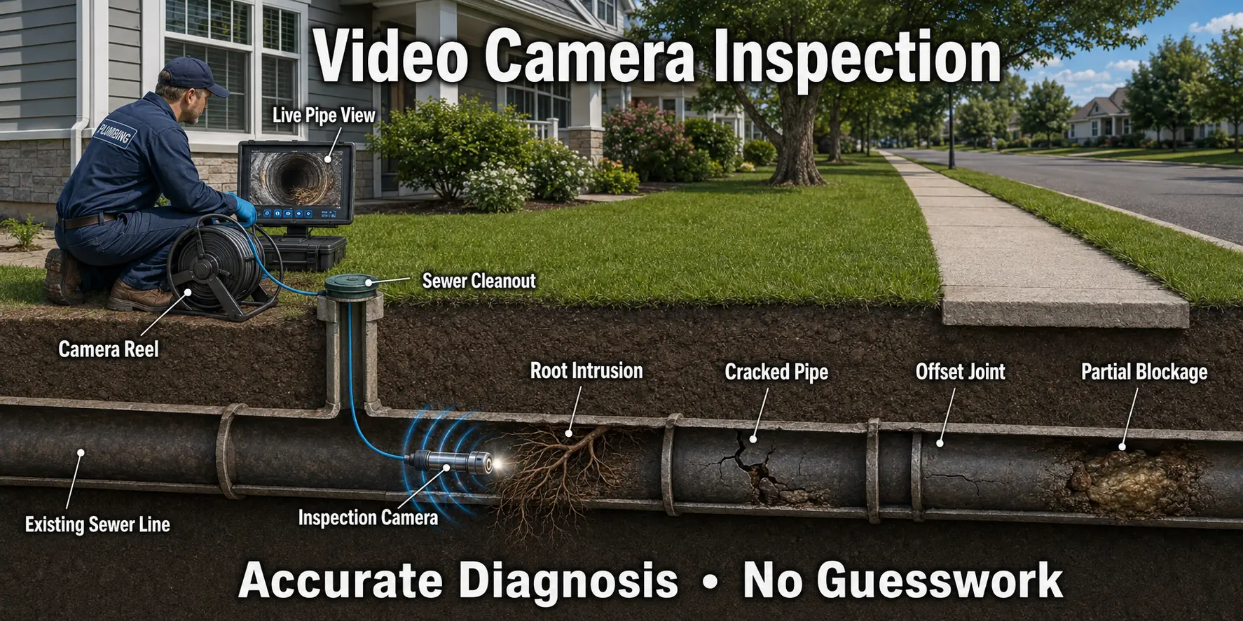 Northern Virginia Video Camera Pipe Inspection